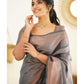 Pure Silk Grey Kanjeevaram saree 