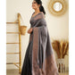 Pure Silk Grey Kanjeevaram sari