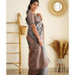 Pure Silk Grey Kanjeevaram sari for women