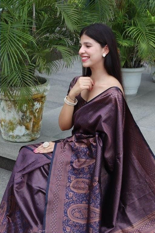 new Pure Silk Kanjivarm Kanchipuram Maroon saree for women