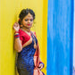 Pure Silk Blue and PInk Kanjivaram saree party wear and festive